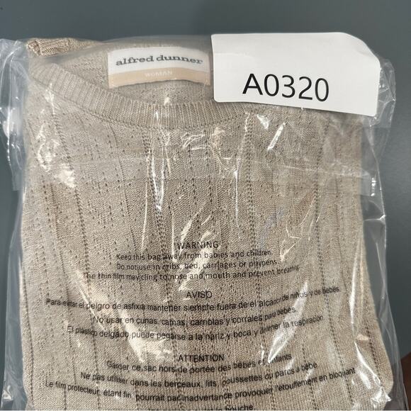 Alfred Dunner Beige Knit Top 2x - Picture 8 of 8